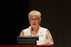Socialnämndens ordförande Lena Nilsson (S) är övertygad om att de tillfälliga bostäderna för EU-migranter är lagliga denna gång. Foto: Urban Önell