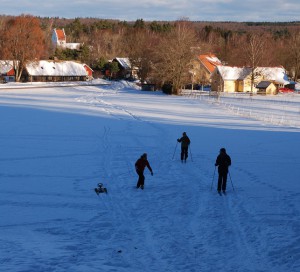 Skidspår i Hörja