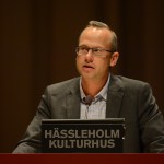 Patrik Jönsson (SD) krävde flera gånger under budgetfullmäktige S-styrets avgång. Foto: Urban Önell