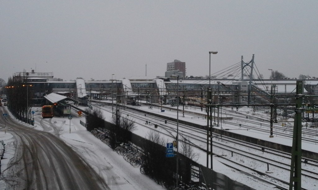 Hässleholm har goda chanser att få bygga ut stationsområdet med en höghastighetsstation. Men det garanterar inte att höghastighetstågen stannar. Foto: Jonathan Önell