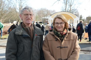 Ulf Råby och Helene Roth uppskattade att tv uppmärksammade musikpaviljongen. Foto: Urban Önell