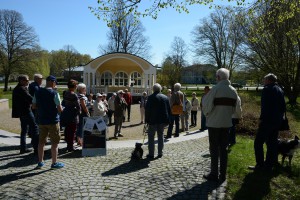 Kanske är det sista gången ni ser paviljongen i detta skick, förklarade Peter Alf inför den församlade publiken.