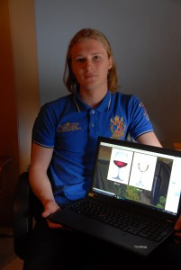 Casper Thimanssons affärsidé är att jobba med webbdesign och hemsidor.