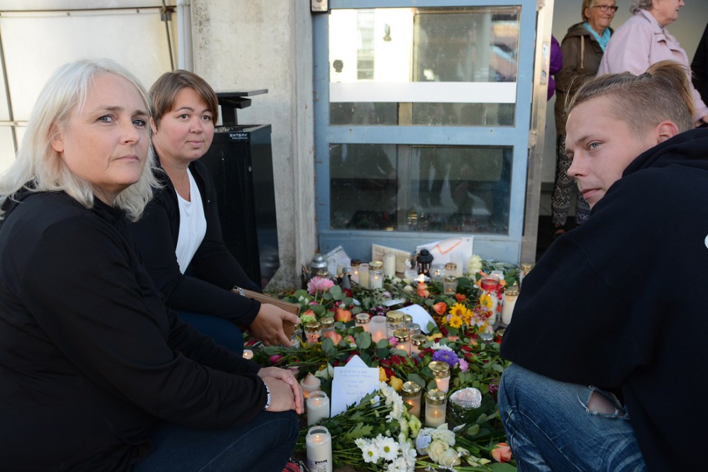 Ingela Hansson, ordförande i föreningen Hemlösa i Hässleholm, till vänster, var nöjd med manifestationen.