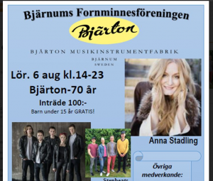 Det är 70 år sedan Bjärtonfabriken startade och det firas stort i Bjärnum under lördagen.