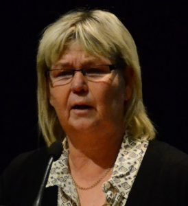 Kommunstyrelsens ordförande Lena Wallentheim S). Foto: Berit Önell