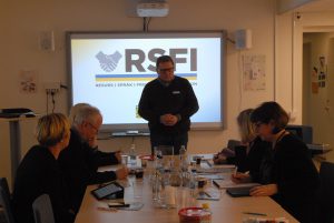 Jörn Engkvist berättade om nya tankar kring integration inom RSFI.