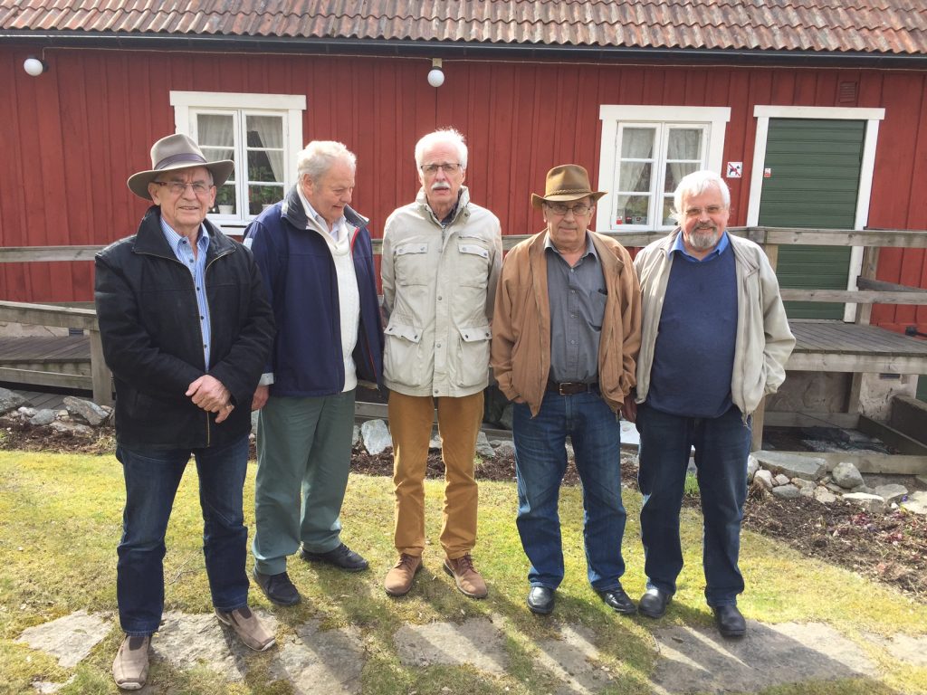 Medborgarpartiet är på väg att starta i Hässleholm. Interimsstyrelsen består av, från vänster Evert Storm, ordförande, Kay Alfredsson, Peter Alf, Leif Henningsson, kassör, och Ronny Larsson. Foto: Berit Önell