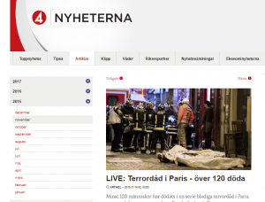 Terrorattentaten i Paris 2015 firades i en lägenhet i centrala Hässleholm, till grannarnas förfäran.