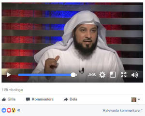 Muhammad al-Arifi, vars predikningar är mycket populära på Facebook, gillas av flera av Ljusets moskés styrelsemedlemmar. Han är bland annat känd för ett oresonligt och våldsbejakande hat mot shiamuslimer och har inresseförbud i Storbritannien på grund av misstankar om att han rekryterat ungdomar till IS.