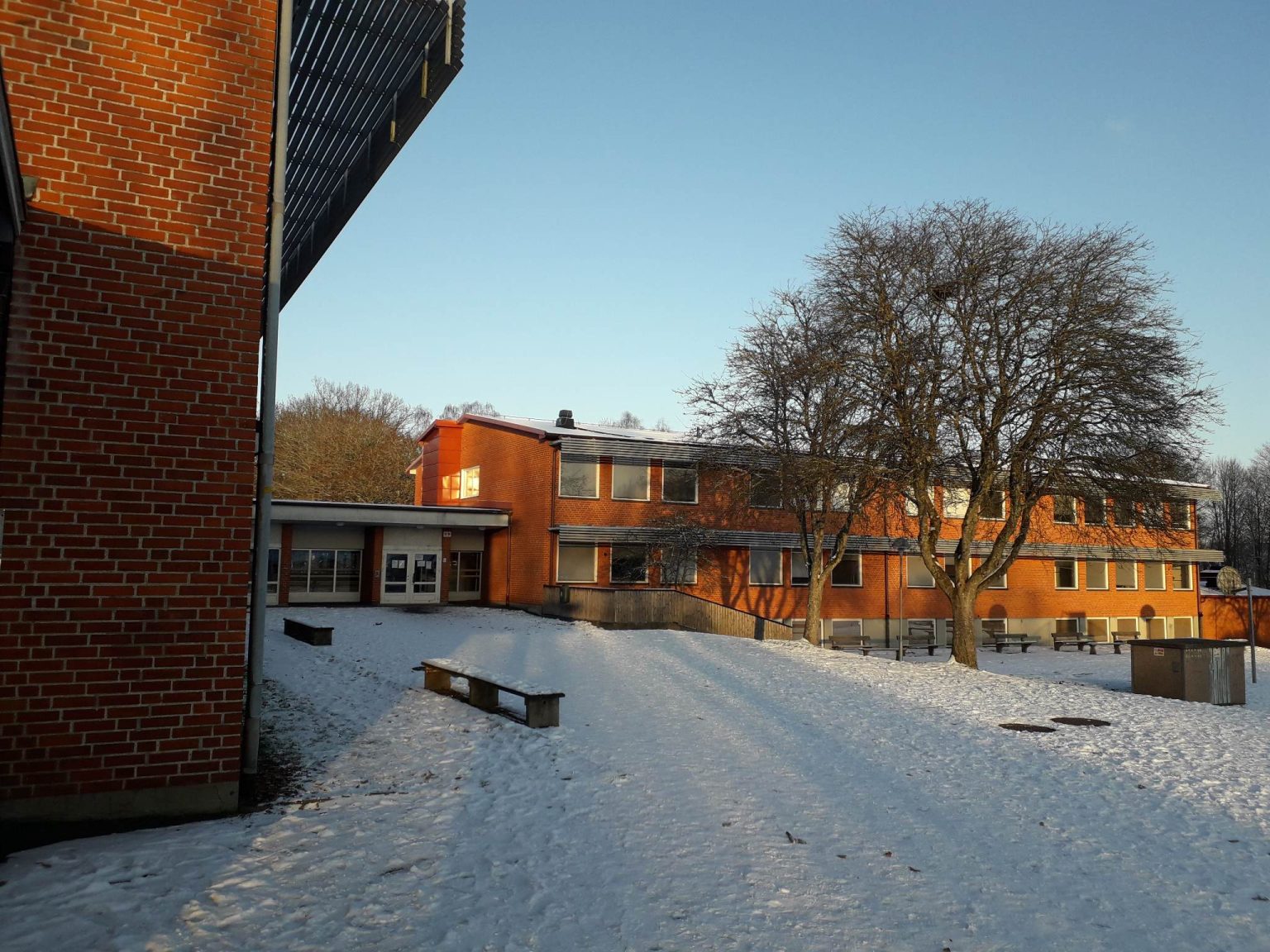 Bilden visar Tyringe skolas högstadium.
