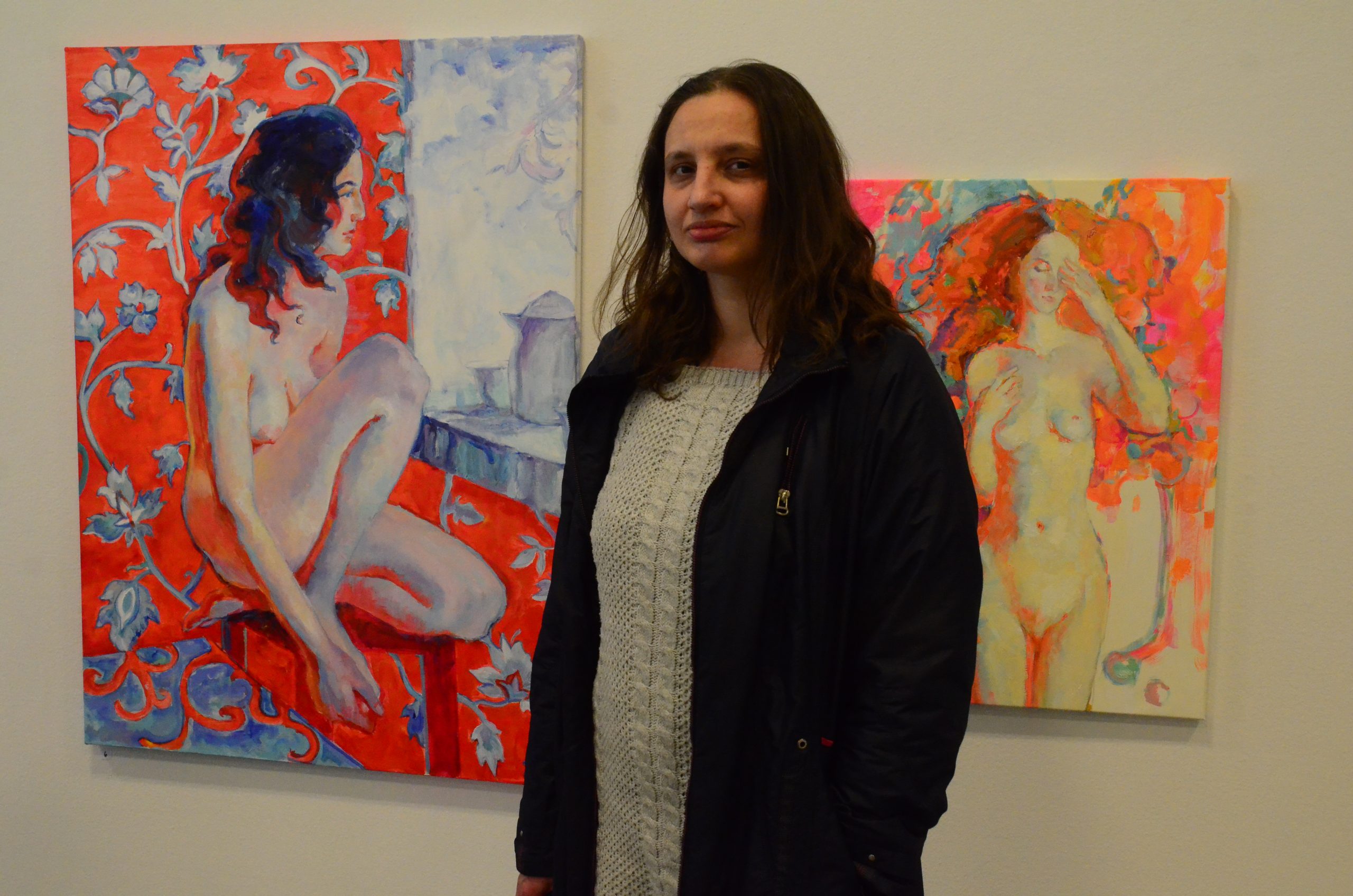 Yuliia Levytska från Kiev visar sensuella bilder av unga kvinnor.
