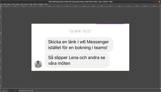 Meddelandet föreslår hemliga möten.