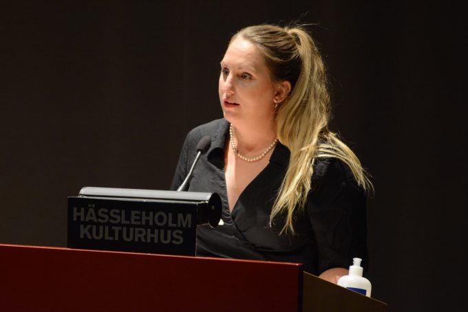 Hanna Nilsson (SD) fick inte det stöd hon hoppats på för motionen om små- och byskolor.