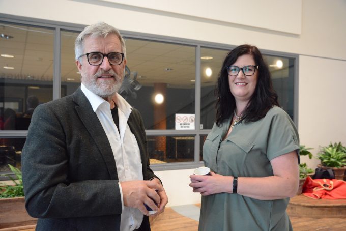 Bilden visar Marcus Frennemark och Gunilla Dahlberg.