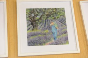 Bilden visar Ulla Mosegaards tavla från Provence.