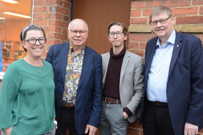 Bilden visar Erika Heil Utbult, Stefan Svensson, Simon Bernebald och Christer Caesar.