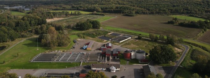 Bilden visar reningsverkets område.