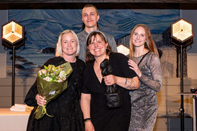 Bilden visar Linda Arvidsson, Felix Havermark, Matilda Ehnberg och Josefine Ahlin.