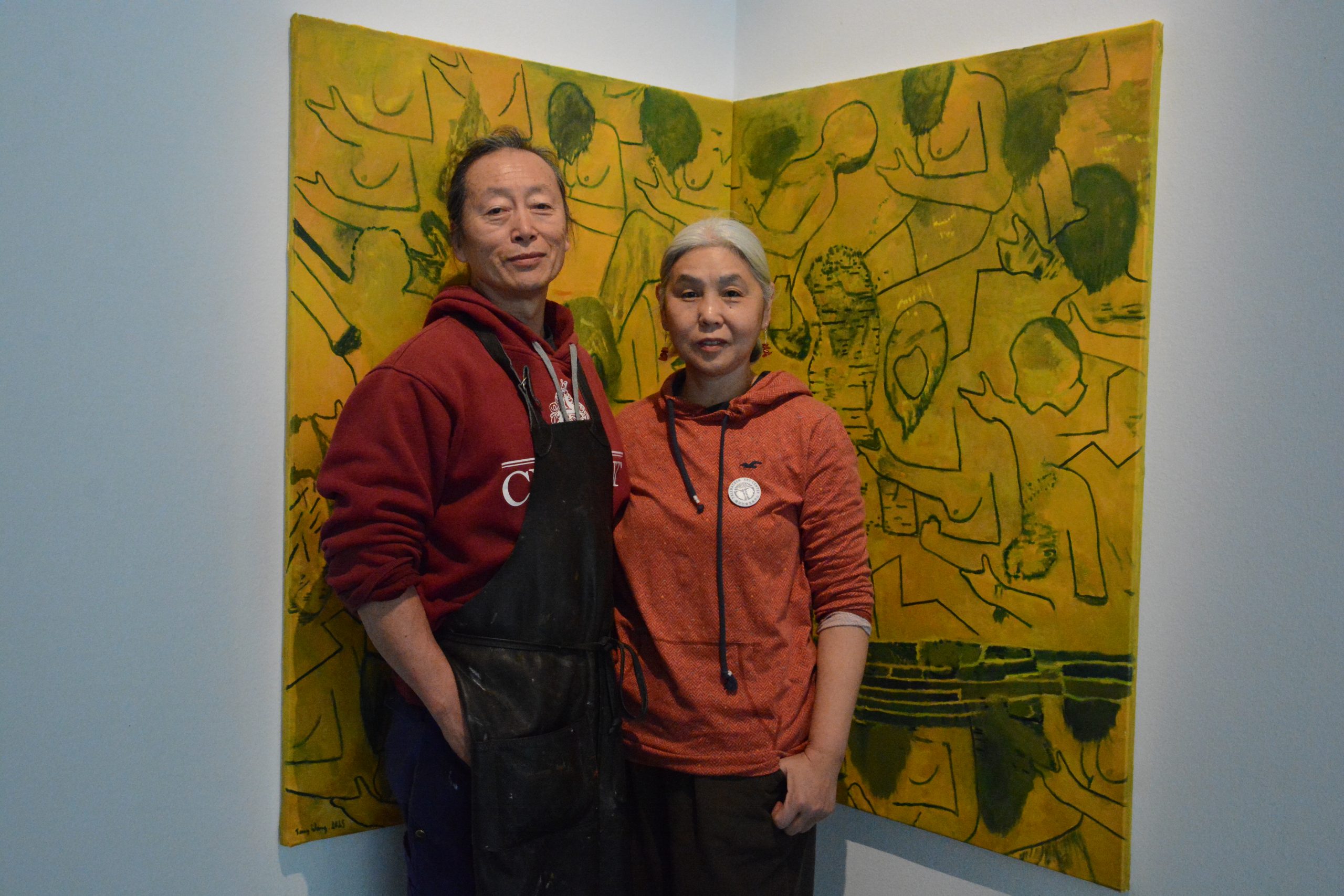 Bilden visar Tang Wong och Lan Lan.